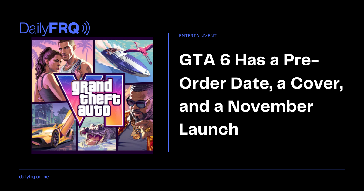 GTA 6 Has a Pre-Order Date, a Cover, and a November Launch