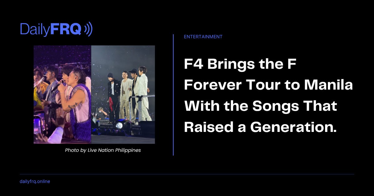 F4 Brings the F Forever Tour to Manila With the Songs That Raised a Generation