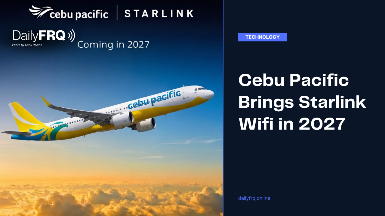 Cebu Pacific Brings Starlink Wifi in 2027