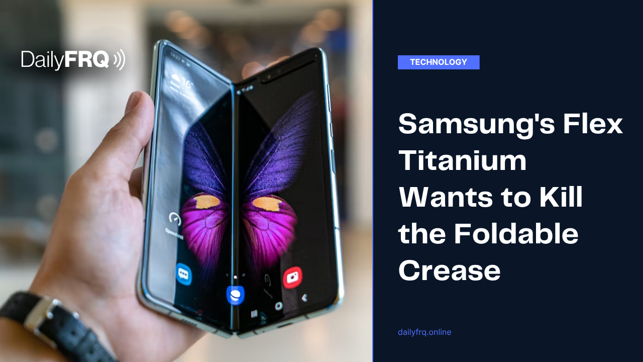 Samsung’s Flex Titanium Wants to Kill the Foldable Crease