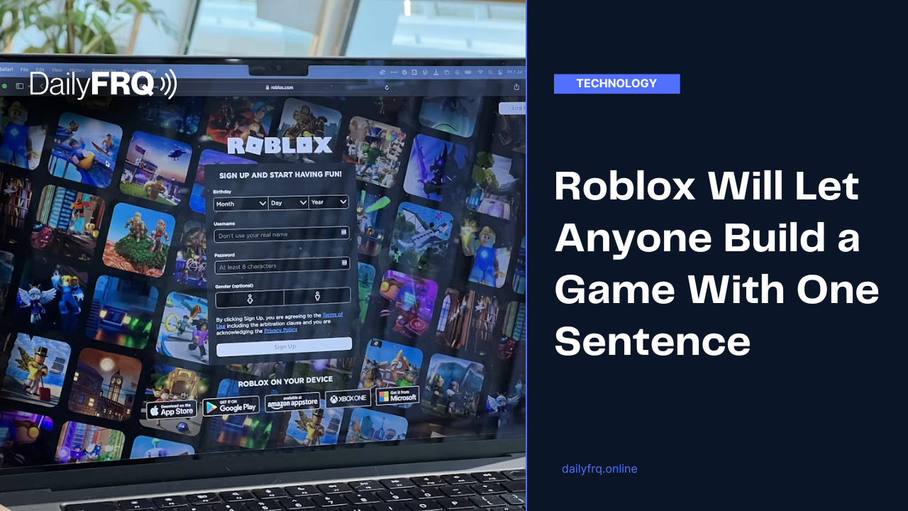 Roblox Will Let Anyone Build a Game With One Sentence