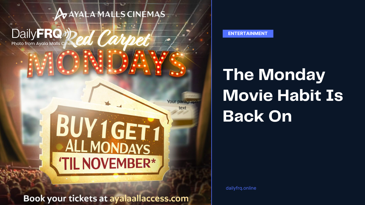 The Monday Movie Habit Is Back On