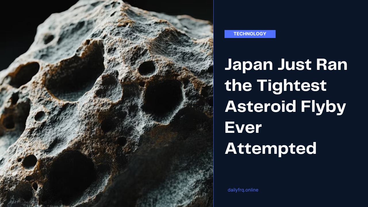 Japan Just Ran the Tightest Asteroid Flyby Ever Attempted