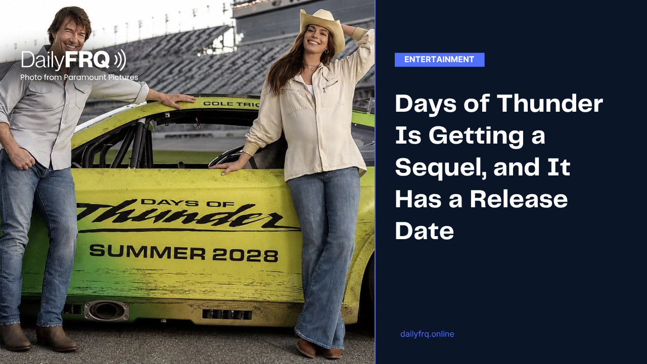 Days of Thunder Is Getting a Sequel, and It Has a Release Date