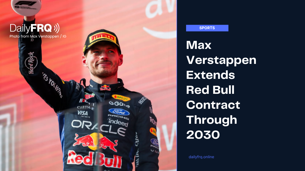 Max Verstappen Extends Red Bull Contract Through 2030