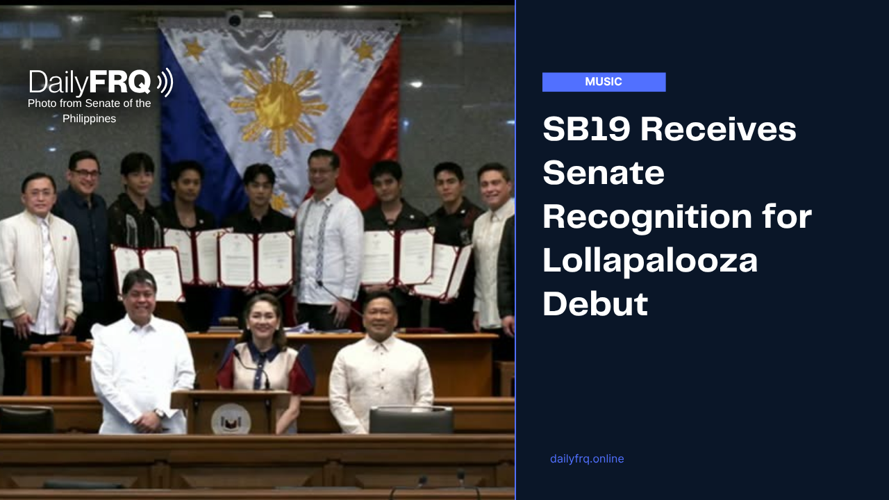 SB19 Receives Senate Recognition for Lollapalooza Debut