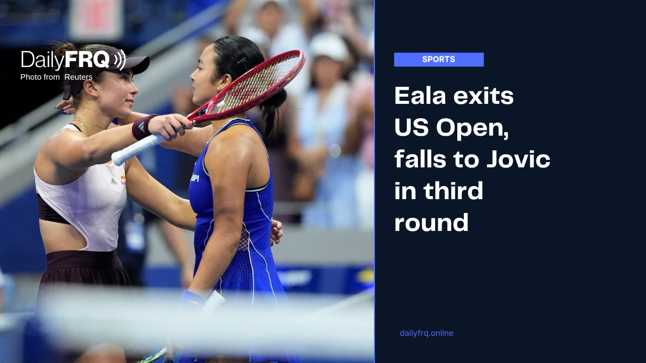 Eala exits US Open, falls to Jovic in third round