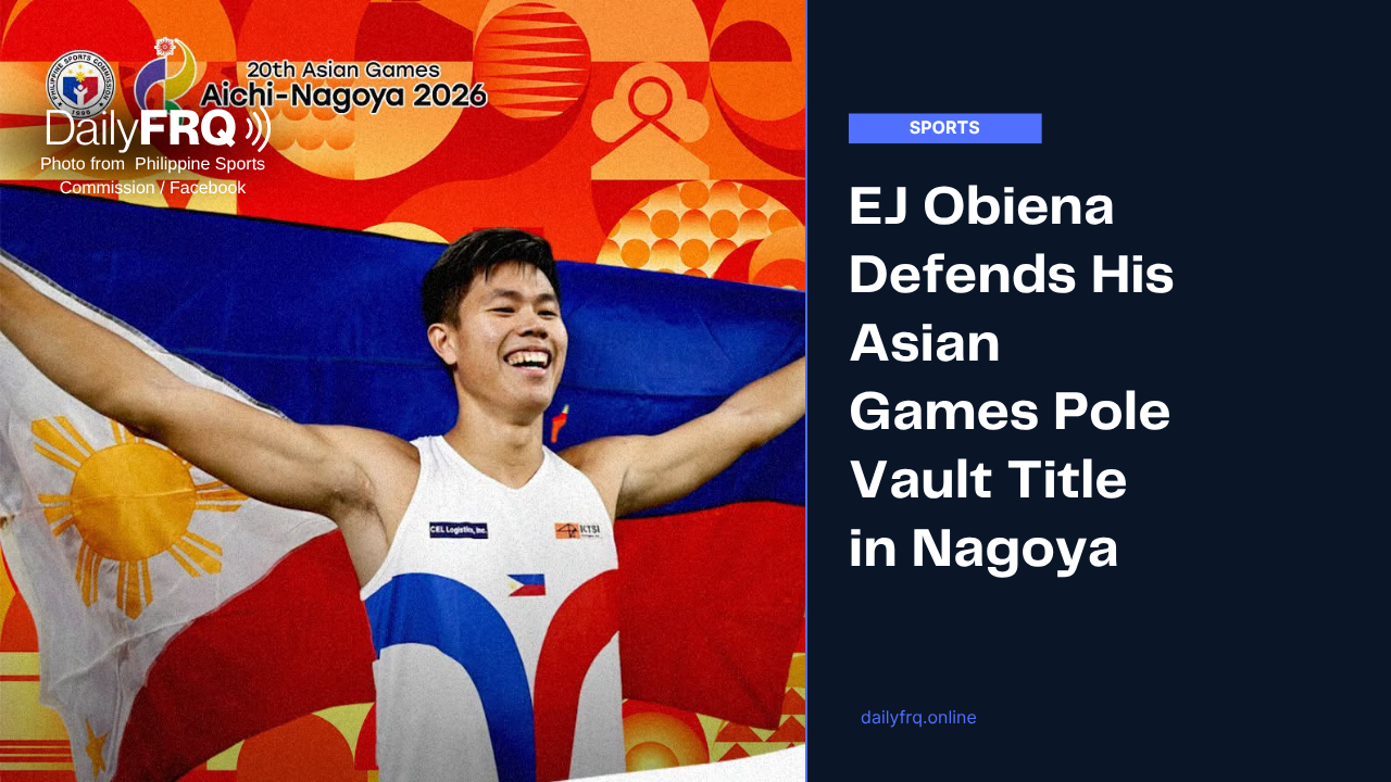 EJ Obiena Defends His Asian Games Pole Vault Title in Nagoya