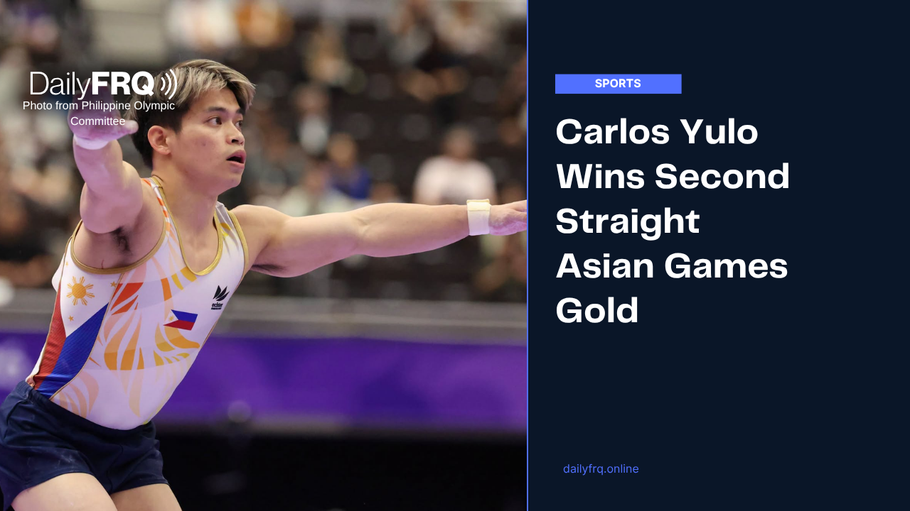 Carlos Yulo Wins Second Straight Asian Games Gold