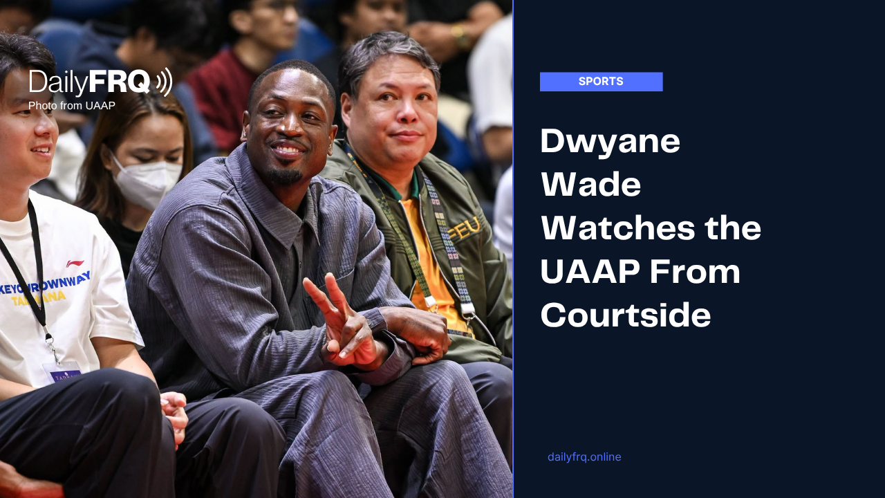 Dwyane Wade Watches UST Beat FEU From Courtside at the UAAP