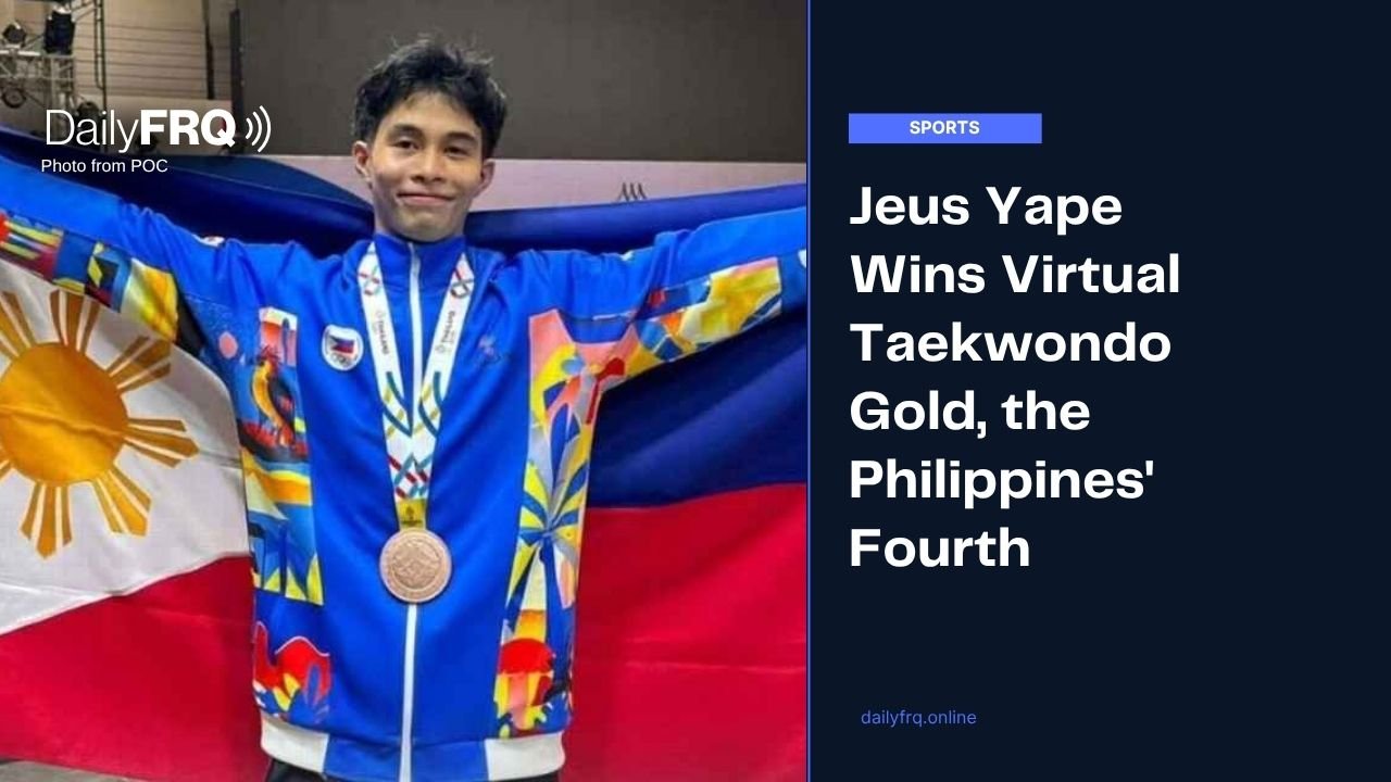 Jeus Yape Wins Virtual Taekwondo Gold, the Philippines’ Fourth